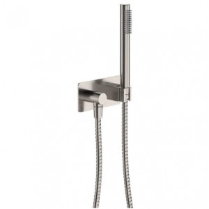 Isabella Hand Shower, Soft Square Plate, Brushed Nickel